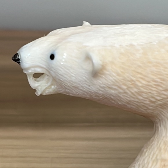 Hand-Carved Walrus Ivory Bear by Ray Toolie - Picture 9 of 15